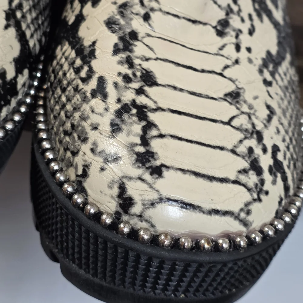 Cape Robbin Studded Python Ankle Boot - Picture 3 of 7